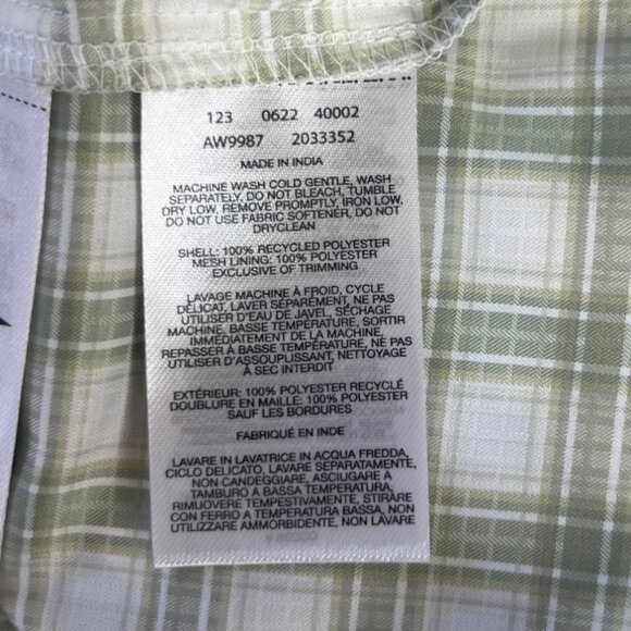 Columbia Plaid LS Shirt Womens 2X Green New Omni Wick Shade Fishing - Picture 10 of 16